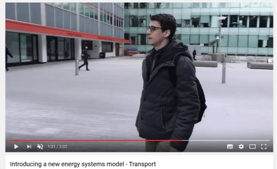 PhD researcher Arnaud Koehl introduces his work on how transport will fit into the model.