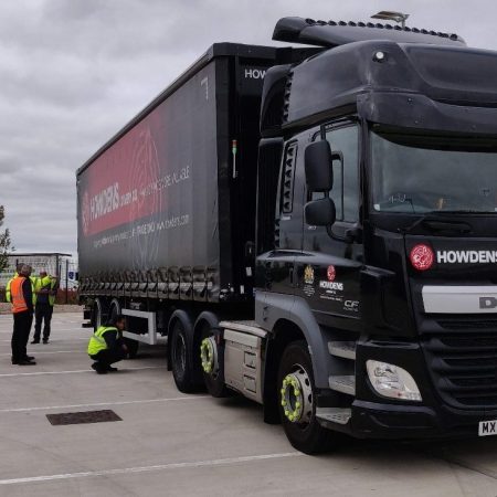 A Heavy Goods Vehicles used to transport products around the United Kingdom.