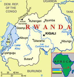 Map of Rwanda