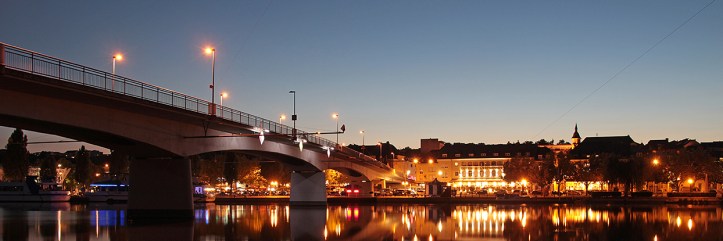 Remich, Luxembourg at night